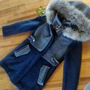 Real fur CLASSY winter coat